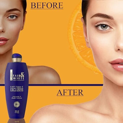 FAIR & WHITE Exclusive Body Lotion with Pure Vitamin C - 500ml / 17fl.oz Avelisse