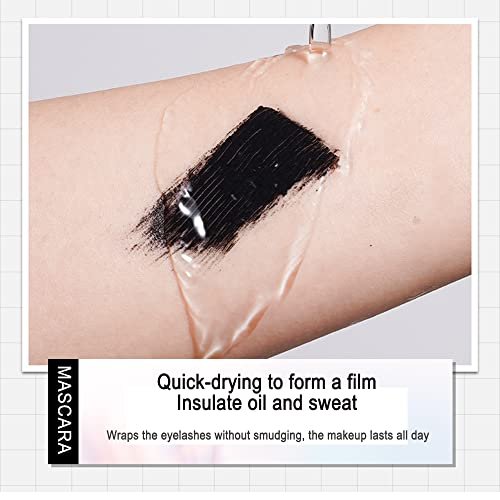 NaSeny 2in1 Vibely Mascara Waterproof Black - Volume & Length, Thickening & Lengthening, 5X Longer, Smudge-Proof, Non Clumping - görsel 6