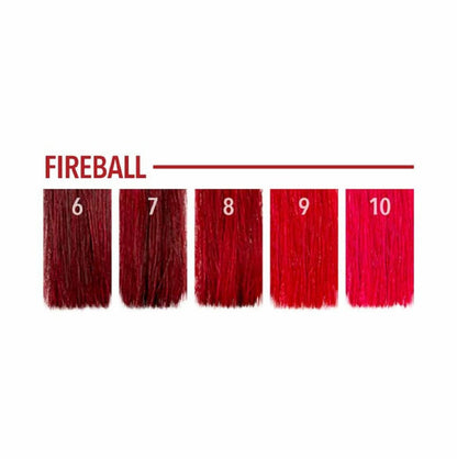 Pulp Riot Semi-Permanent Hair Color - Fireball (4 oz) | Vibrant Red-Orange Shade Avelisse