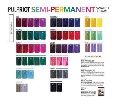 Pulp Riot Semi-Permanent Hair Color - Fireball (4 oz) | Vibrant Red-Orange Shade Avelisse