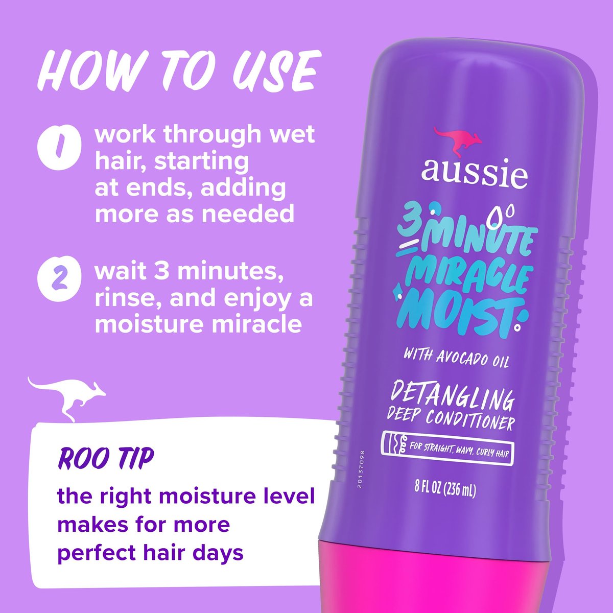 Aussie Total Miracle Hair Care Bundle: Shampoo, Conditioner & 3 Minute Deep Treatment with Apricot & Macadamia Oil for Damaged Hair, Paraben-Free, 26.2 & 8 Fl Oz Avelisse