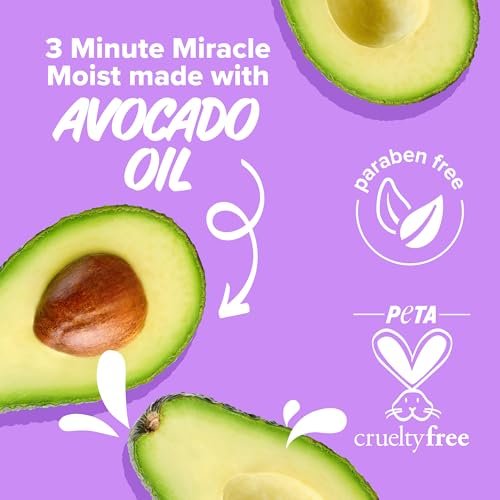 Aussie Total Miracle Hair Care Bundle: Shampoo, Conditioner & 3 Minute Deep Treatment with Apricot & Macadamia Oil for Damaged Hair, Paraben-Free, 26.2 & 8 Fl Oz Avelisse