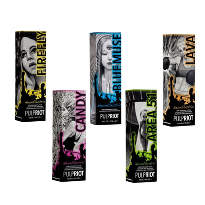 Pulp Riot Semi-Permanent Neon Hair Color 4oz - Area 51