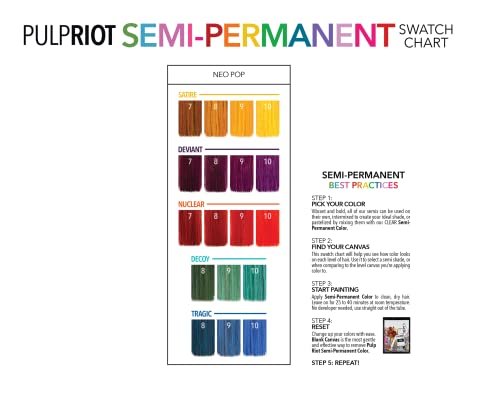 Pulp Riot Semi-Permanent Hair Color 4oz - NeoPop Tragic - görsel 12