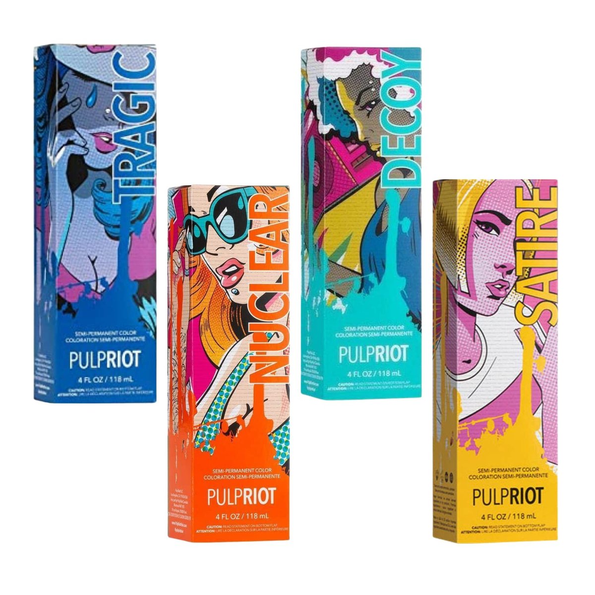 Pulp Riot Semi-Permanent Hair Color 4oz - NeoPop Tragic - görsel 9
