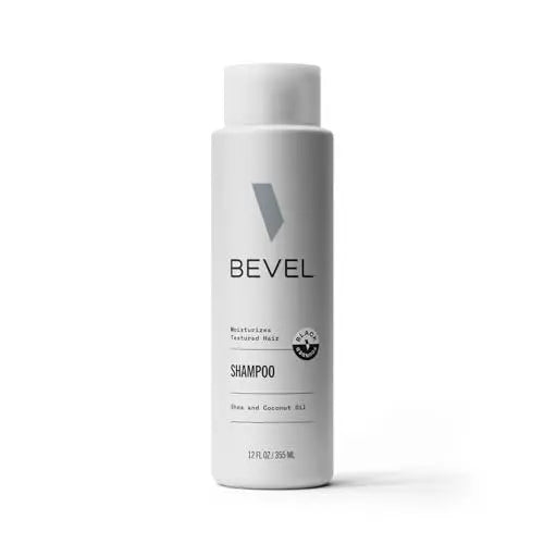 Bevel Shampoo for Men - Sulfate Free Shampoo for Textured Hair with Coconut Oil and Shea Butter, Detangles Coarse, Curly Hair, 12 Oz Avelisse
