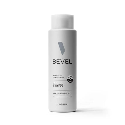 Bevel Shampoo for Men - Sulfate Free Shampoo for Textured Hair with Coconut Oil and Shea Butter, Detangles Coarse, Curly Hair, 12 Oz Avelisse