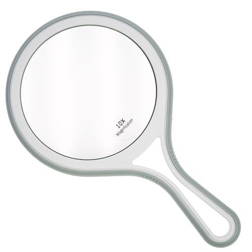 Fantasia 10x Hand Mirror – Compact Glass Mirror for Purse, Home & Travel - görsel 2