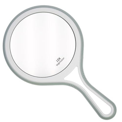 Fantasia 10x Hand Mirror – Compact Glass Mirror for Purse, Home & Travel
