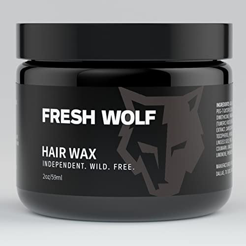 Fresh Wolf Hair Styling Wax For Men - Professional Medium Hold, Natural & Classic Styles, 2 oz - görsel 6