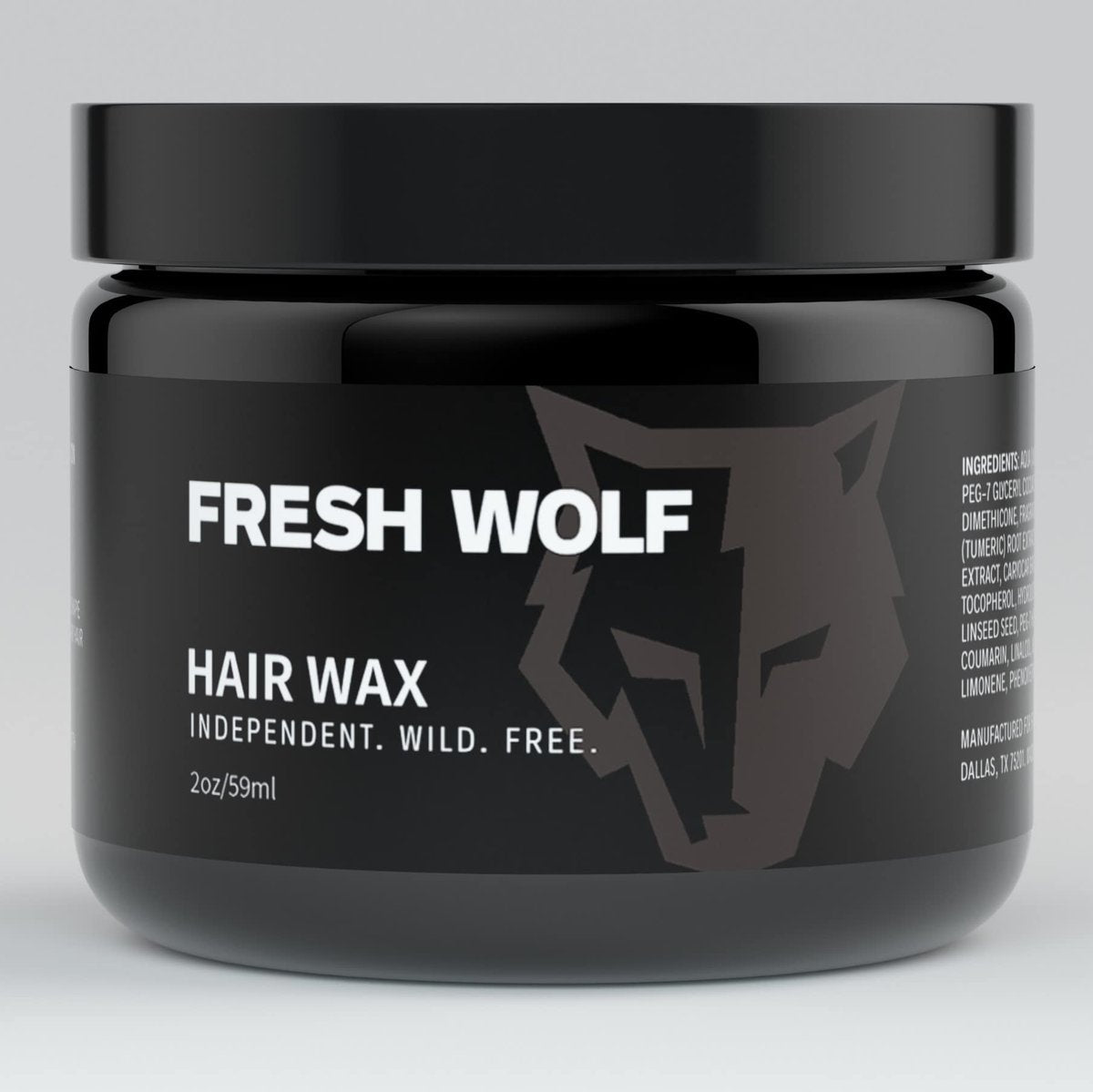 Fresh Wolf Hair Styling Wax For Men - Professional Medium Hold, Natural & Classic Styles, 2 oz - görsel 5