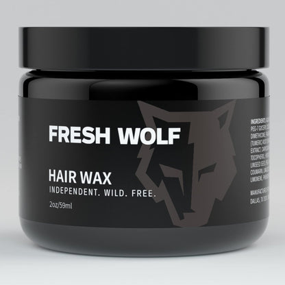 Fresh Wolf Hair Styling Wax For Men - Professional Medium Hold, Natural & Classic Styles, 2 oz