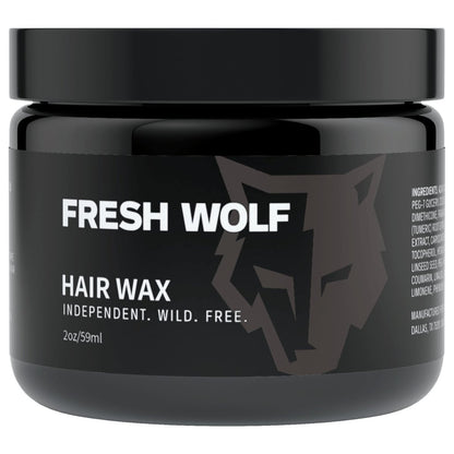 Fresh Wolf Hair Styling Wax For Men - Professional Medium Hold, Natural & Classic Styles, 2 oz