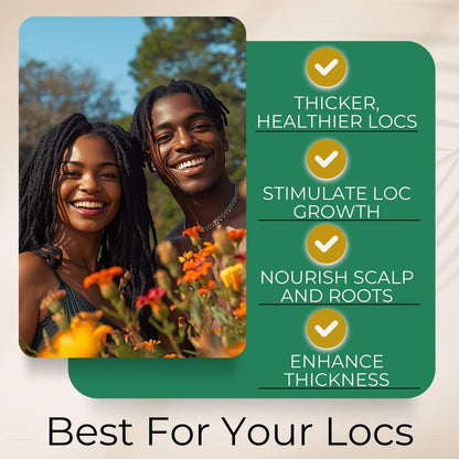 Lion Locs Growth & Scalp Oil for Locs, Braids & Natural Hair – Promotes Healthy Growth, Hydration & Scalp Comfort – Lightweight, Vegan (4oz) Avelisse