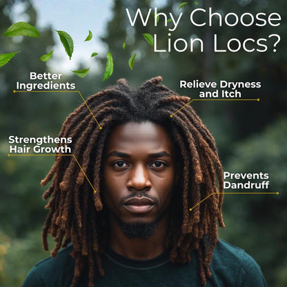 Lion Locs Growth & Scalp Oil for Locs, Braids & Natural Hair – Promotes Healthy Growth, Hydration & Scalp Comfort – Lightweight, Vegan (4oz) Avelisse