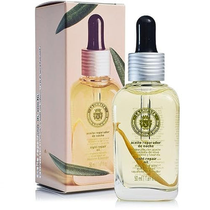 La Chinata Night Repairs Oil - Olive Oil Face Oil for Dry Skin, Organic Anti-Aging Facial Oil