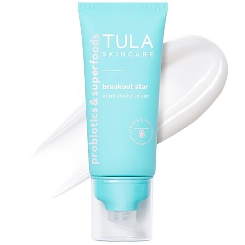 TULA Skin Care Breakout Star Acne Moisturizer – Prevents & Treats Breakouts, Brightens Marks, Soothes Skin with Prebiotics, Salicylic Acid, Azelaic Acid, Niacinamide, Watermelon – 1.7 fl oz Avelisse