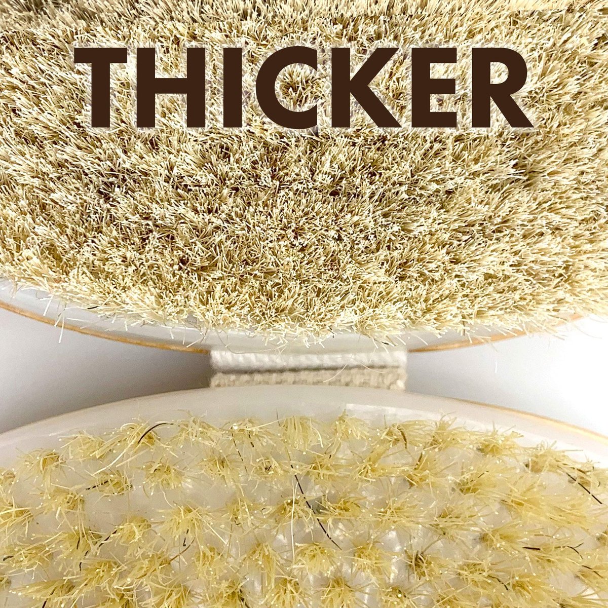 SCALA Natural Bristle Body Brush – Medium Strength Dry Brushing Brush for Exfoliation, Cellulite, Lymphatic Drainage & Blood Flow (Wooden Handle, 5 Count Pack) - görsel 6