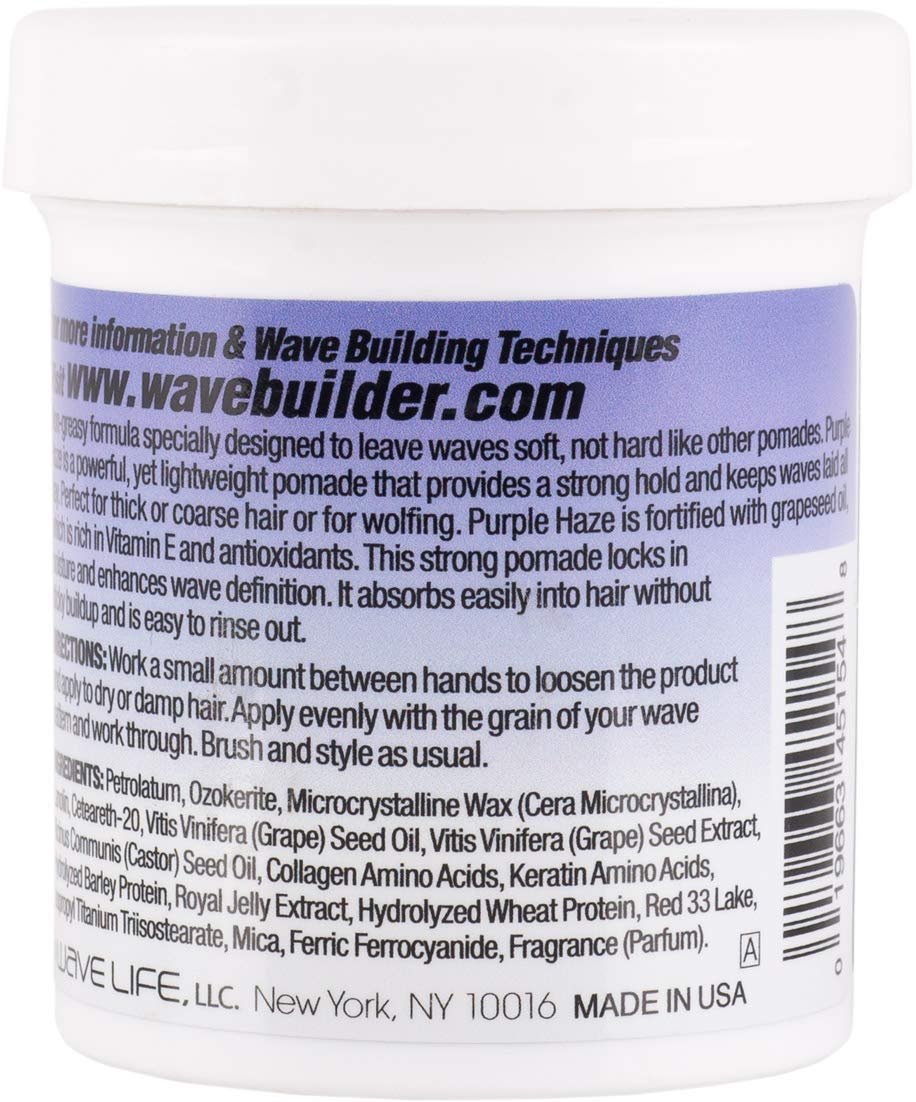 Wavebuilder Deep Wave Purple Haze Ultra Hold Pomade for Men & Women - 3 oz - görsel 11