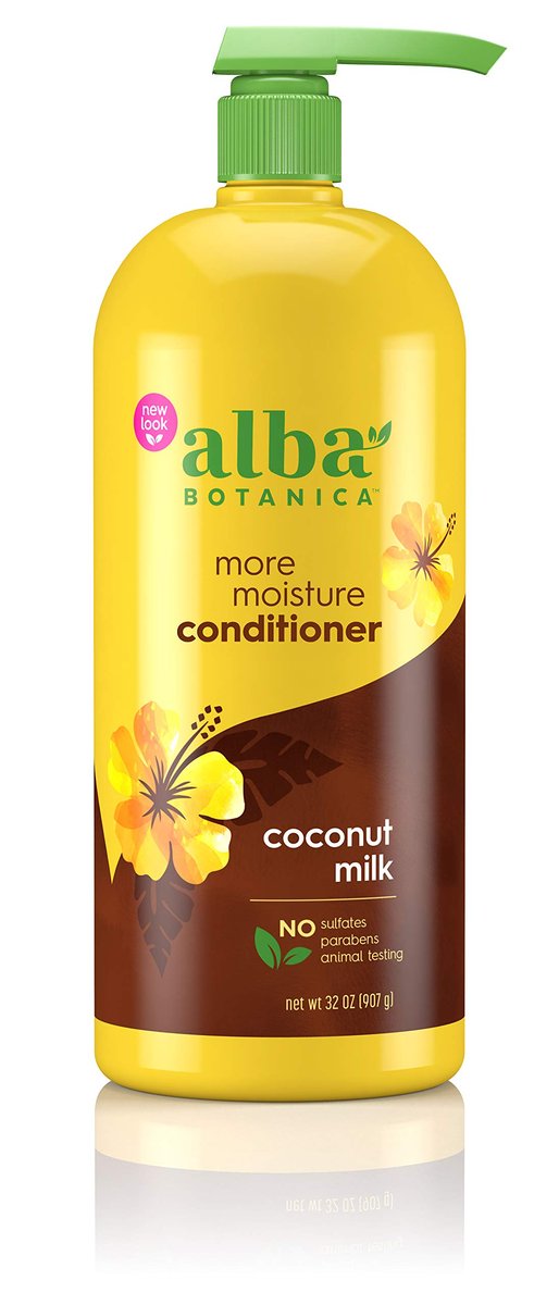 Alba Botanica More Moisture Conditioner for Dry Hair, Coconut Milk, 32 FL OZ Avelisse