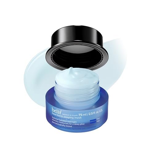 belif Vitamin E Jelly Overnight Mask – Hydrating & Plumping Face Moisturizer with Red Algae & Jojoba Oil, Deep Repair for Glass Skin, Korean Sleeping Mask, 2.53 fl oz Avelisse