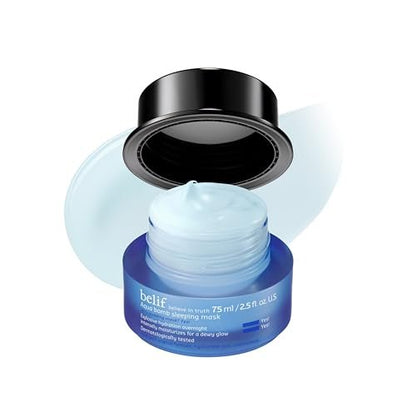 belif Vitamin E Jelly Overnight Mask – Hydrating & Plumping Face Moisturizer with Red Algae & Jojoba Oil, Deep Repair for Glass Skin, Korean Sleeping Mask, 2.53 fl oz Avelisse