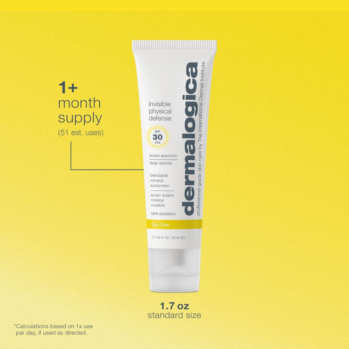 Dermalogica Invisible Physical Defense SPF30 - 1.7 Fl Oz Face Sunscreen Moisturizer, Non-Greasy, Defends Against UVA/UVB/Blue Light Avelisse