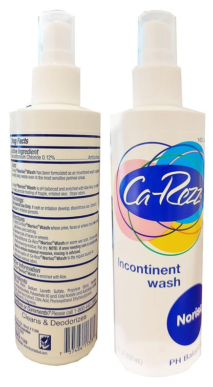 Ca-Rezz No Rinse Gentle Wash – 8 oz, 2-Pack for Sensitive Skin Avelisse