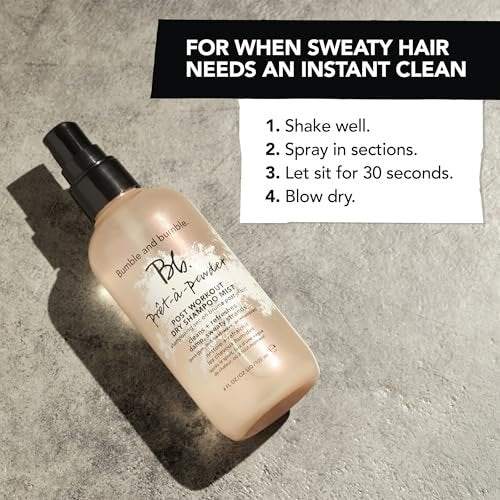Bumble and bumble Prêt-à-Powder Post Workout Dry Shampoo Hair Mist - Non-Aerosol, Cleanses Sweat & Eliminates Odor, 4 Fl Oz - görsel 18