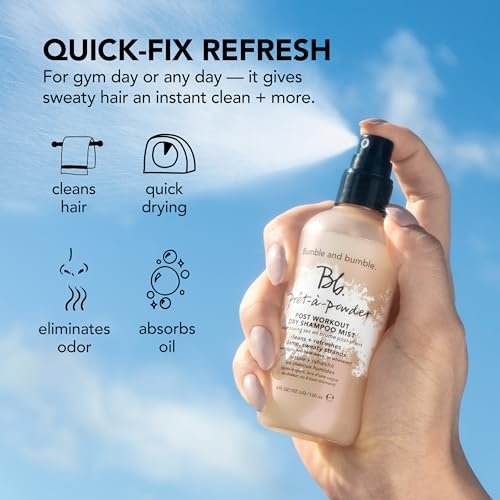 Bumble and bumble Prêt-à-Powder Post Workout Dry Shampoo Hair Mist - Non-Aerosol, Cleanses Sweat & Eliminates Odor, 4 Fl Oz - görsel 12