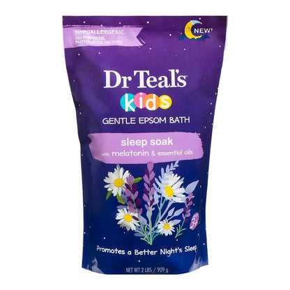Dr Teal's Kids Gentle Epsom Bath Sleep Soak with Melatonin & Essential Oils, 32 oz Avelisse