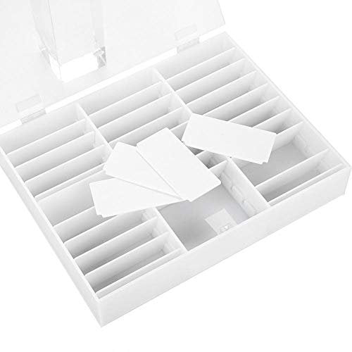 30 Grid Nail Display Case for Nail Art Decorations - Empty Nail Storage Box with Clear Compartments for Nail Tips, White - görsel 14