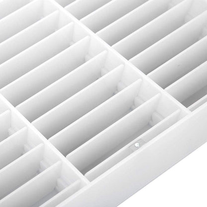 30 Grid Nail Display Case for Nail Art Decorations - Empty Nail Storage Box with Clear Compartments for Nail Tips, White