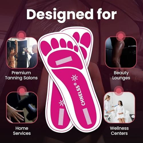 Disposable Spray Tanning Feet Pads – 25 Pairs (50 Feet) Hygienic Foot Protectors for Salons Avelisse