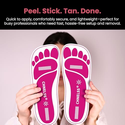 Disposable Spray Tanning Feet Pads – 25 Pairs (50 Feet) Hygienic Foot Protectors for Salons Avelisse