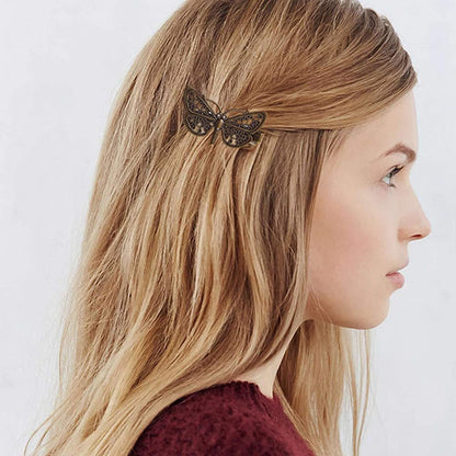 inSowni 30 Pack Small Cute Decorative Bronze Metal Vintage Alligator Hair Clips Retro Barrettes Bobby Pins Leaf Flower Butterfly Gothic Punk for Women Girls Avelisse