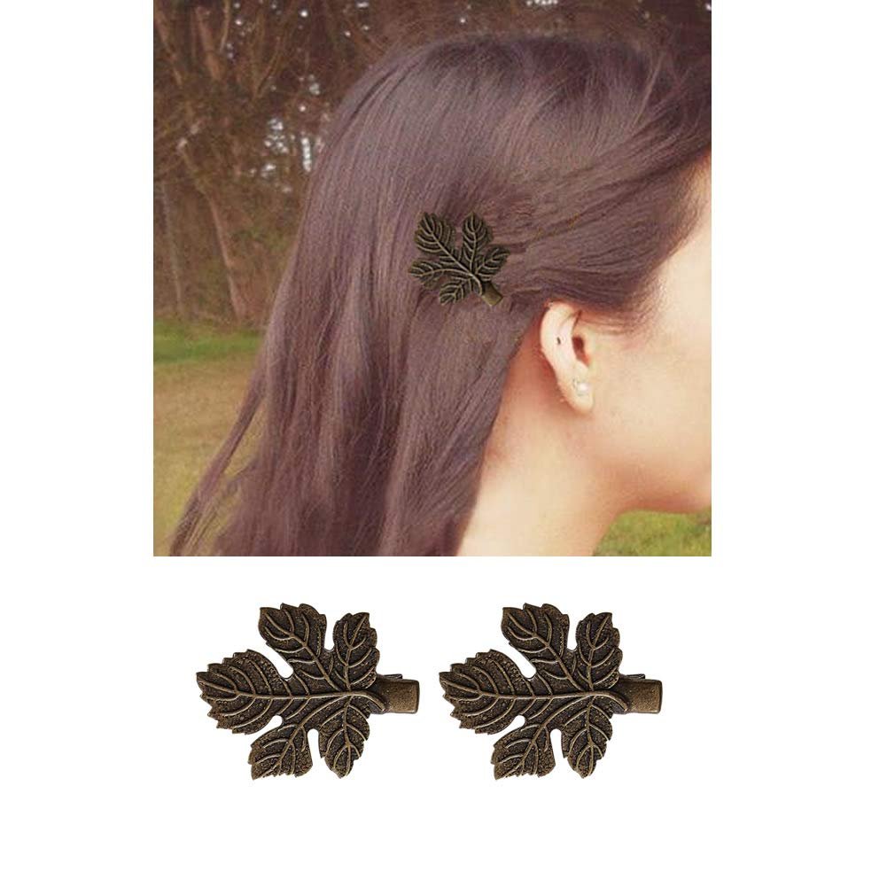 inSowni 30 Pack Small Cute Decorative Bronze Metal Vintage Alligator Hair Clips Retro Barrettes Bobby Pins Leaf Flower Butterfly Gothic Punk for Women Girls Avelisse