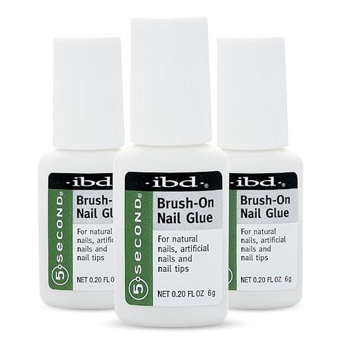 IBD 5-Second Brush On Nail Glue – Strong Nail Glue for Press Ons and Acrylic Nails, Quick-Dry Gel for Split or Broken Nails, Nail Bond & Repair – 6g, 3-Pack - görsel 12
