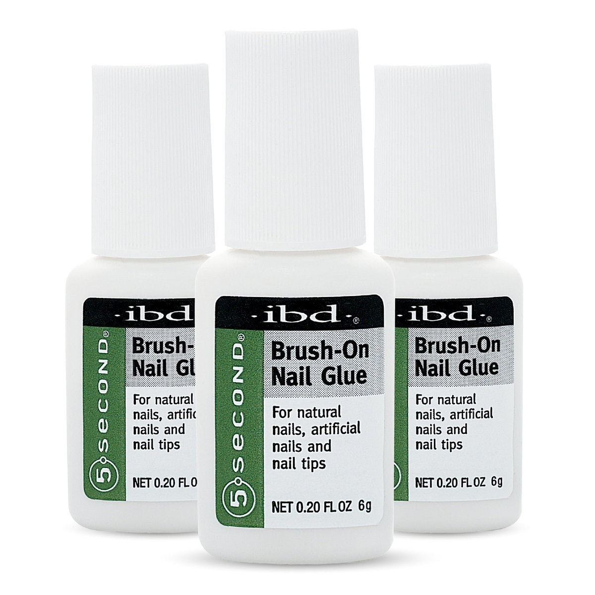 IBD 5-Second Brush On Nail Glue – Strong Nail Glue for Press Ons and Acrylic Nails, Quick-Dry Gel for Split or Broken Nails, Nail Bond & Repair – 6g, 3-Pack - görsel 11