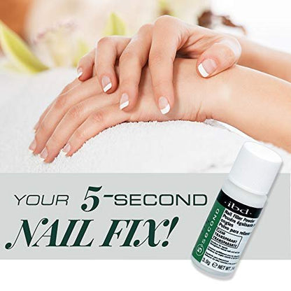 IBD 5 Second Nail Filler Powder – Instant Nail Repair & Strengthening for Cracked, Split & Damaged Nails, 4g (3 ct)