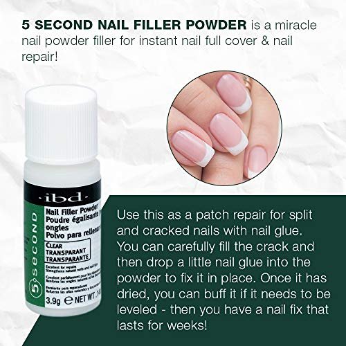 IBD 5 Second Nail Filler Powder – Instant Nail Repair & Strengthening for Cracked, Split & Damaged Nails, 4g (3 ct) - görsel 5