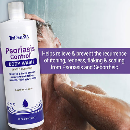 TriDerma Psoriasis Control Body Wash – – Inactive Ingredients: Water, Sodium Laureth Sulfate, Cocamidopropyl – Image 7