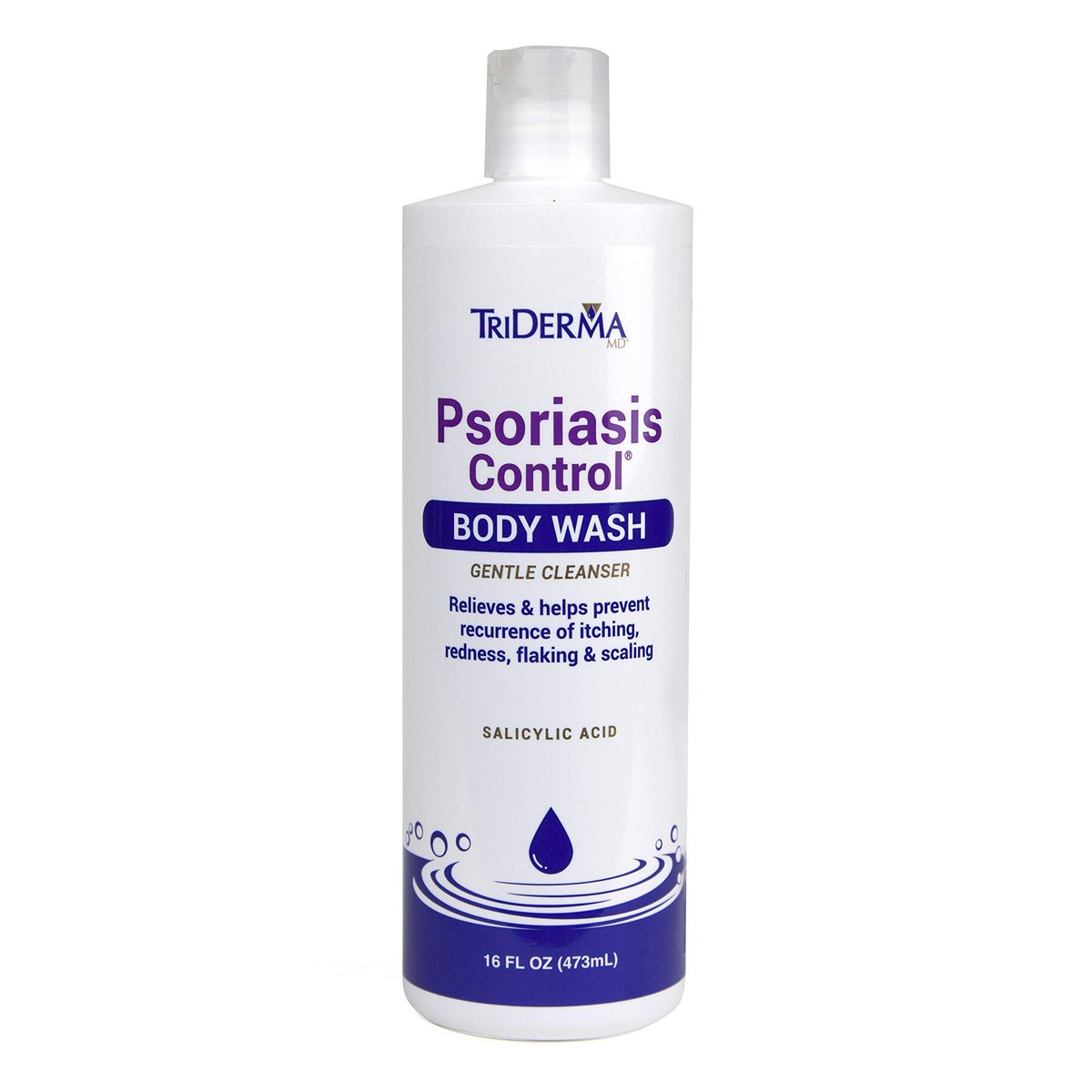 TriDerma Psoriasis Control Body Wash – – 2% Salicylic Acid: Clinically proven to help remove scales and promote – Image 1