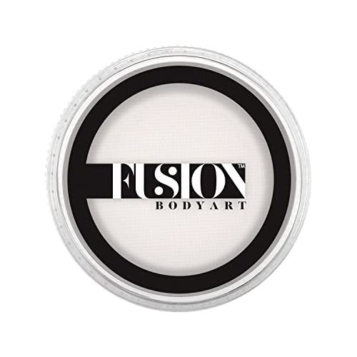 Fusion Body Art Face Paint - Professional Paraffin White (32g) - Water Activated, Hypoallergenic, Non-Toxic, Vegan Face & Body Paint - görsel 2
