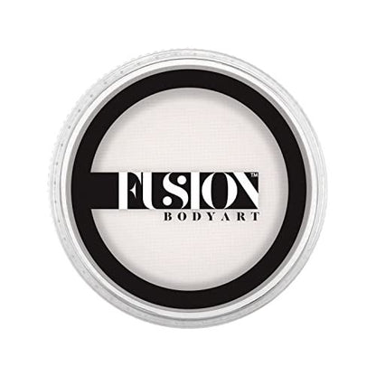 Fusion Body Art Face Paint - Professional Paraffin White (32g) - Water Activated, Hypoallergenic, Non-Toxic, Vegan Face & Body Paint