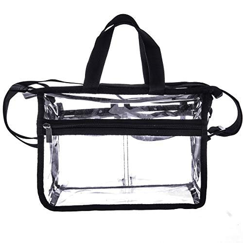 Jula Vance Medium Clear PVC Makeup Artist Bag - Transparent Cosmetic Storage Bag for Travel, Stadium Approved Tote with Removable Shoulder Strap - görsel 7