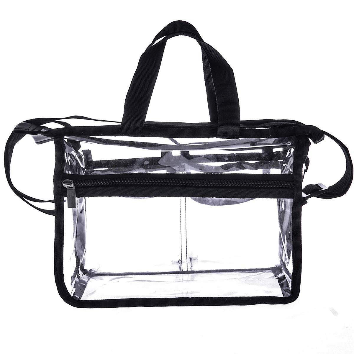 Jula Vance Medium Clear PVC Makeup Artist Bag - Transparent Cosmetic Storage Bag for Travel, Stadium Approved Tote with Removable Shoulder Strap - görsel 8