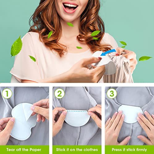 OTTOLIVES Underarm Sweat Pads - 100 Count, Disposable Dress Guards for Men & Women, Hyperhidrosis Protection, Extra Adhesive, Non-Visible - görsel 9