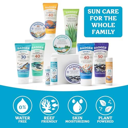 Badger Mineral Sunscreen Lip Balm SPF 15, Unscented, 4-Pack (.15 oz Each) – Reef Safe Zinc Oxide Lip Protection - görsel 10