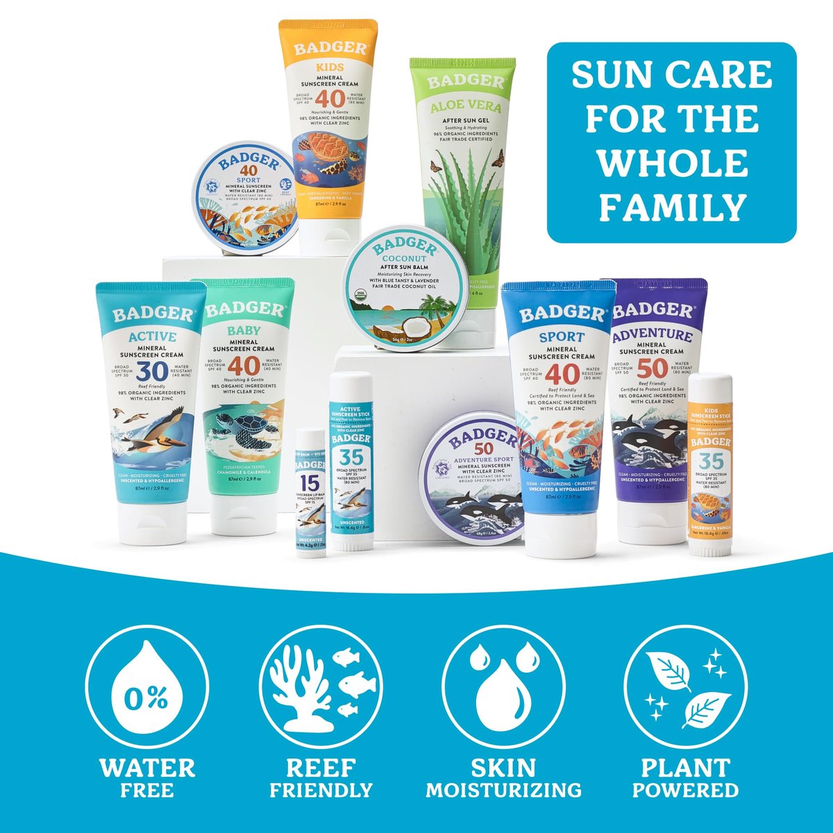 Badger Mineral Sunscreen Lip Balm SPF 15, Unscented, 4-Pack (.15 oz Each) – Reef Safe Zinc Oxide Lip Protection - görsel 9